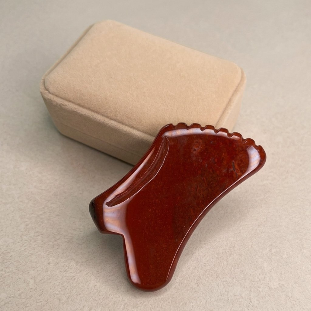 Kamień Gua sha z mokaitu - obrazek 6