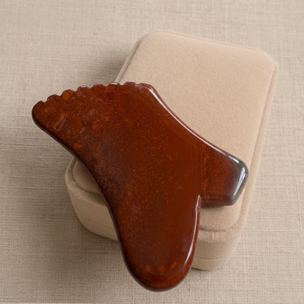 Kamień Gua sha z mokaitu - obrazek 7