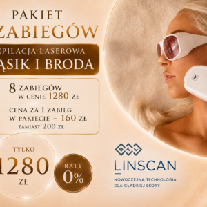 ✨ Pakiet 8 zabiegów depilacji laserowej WĄSIK + BRODA
